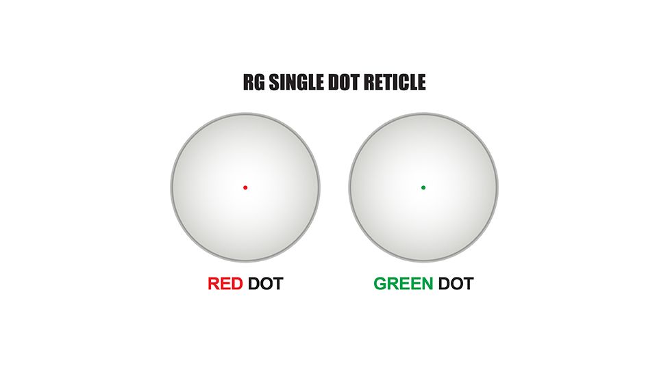 Leapers Golden Image 1x30mm Red/Green Dot Scope, Black - SCP-RD40RGW-A
