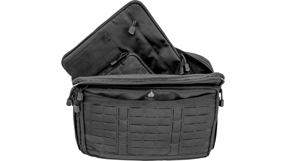 Leapers UTG 9-2-5 Briefcase, 16inx4inx12in, 1200D Polyester, Black, PVC-P925B