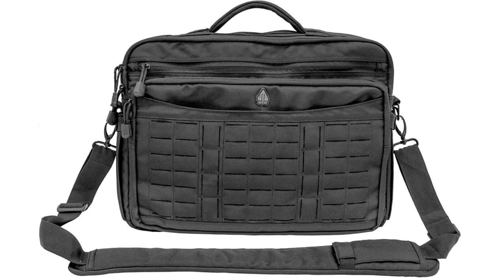 Leapers UTG 9-2-5 Briefcase, 16inx4inx12in, 1200D Polyester, Black, PVC-P925B