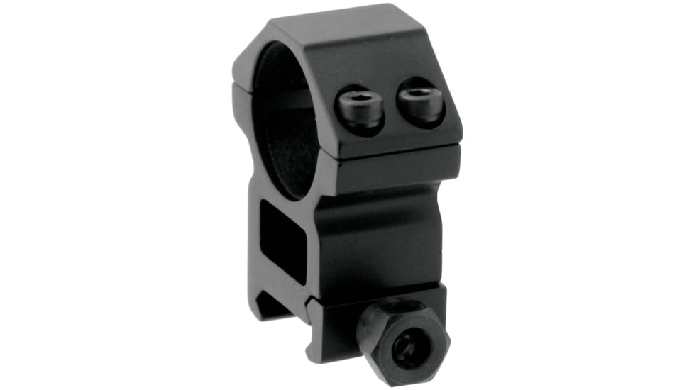 Leapers UTG ACCUSHOT 1in/2PCs High Profile Picatinny/Weaver Rings, Black, RGWM-25H4