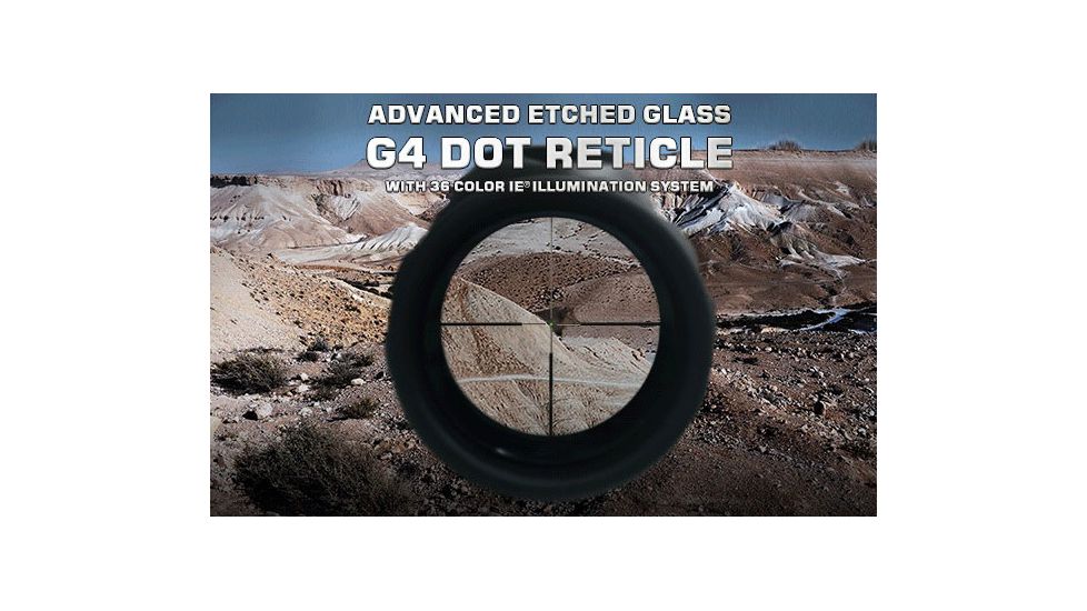 Leapers UTG Accushot 4-16X56 30mm Scope, AO, 36-color Illumination Enhancing, G4 Dot Reticle, SCP3-UG4165G4