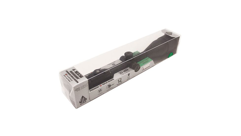 Leapers UTG Accushot 4-16X56 30mm Scope, AO, 36-color Illumination Enhancing, G4 Dot Reticle, SCP3-UG4165G4