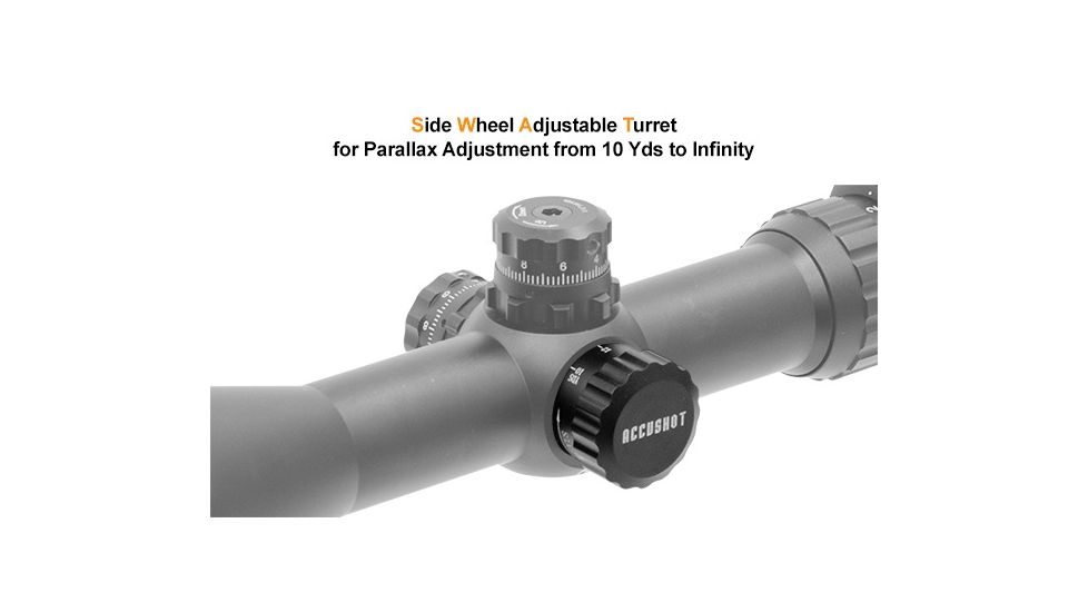 Leapers UTG Accushot 4-16X56 30mm Scope, AO, 36-color Illumination Enhancing, G4 Dot Reticle, SCP3-UG4165G4