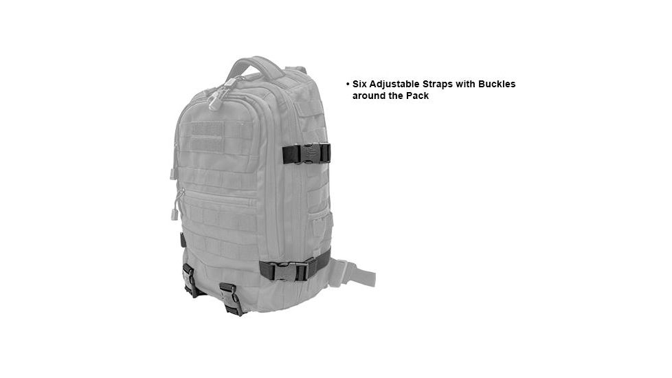 Leapers UTG Ambi 24/7 Cross Body Shoulder Vital Sling Pack,Black PVC-SP247B