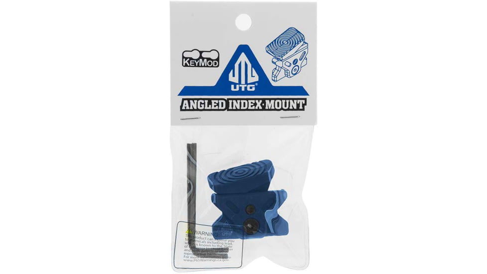 Leapers UTG Angled Index Mount, Keymod, Matte Blue, TL-TRK01B