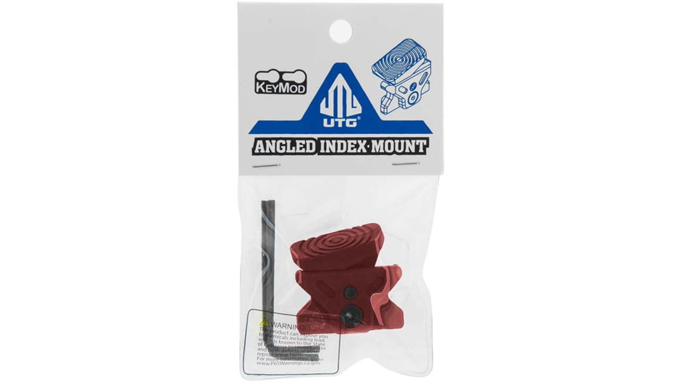 Leapers UTG Angled Index Mount, Keymod, Matte Red, TL-TRK01R
