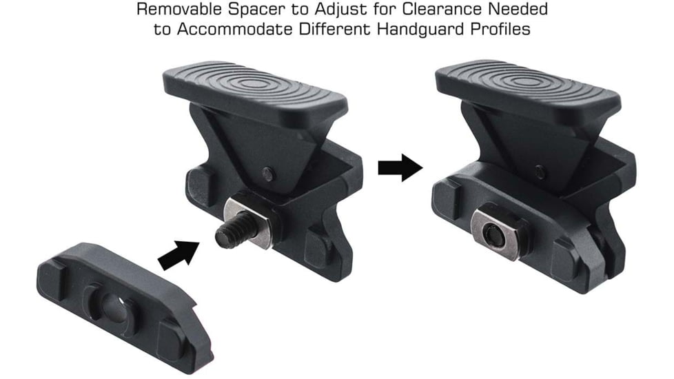 Leapers UTG Angled Index Mount, M-LOK, Matte Black, TL-TRM01