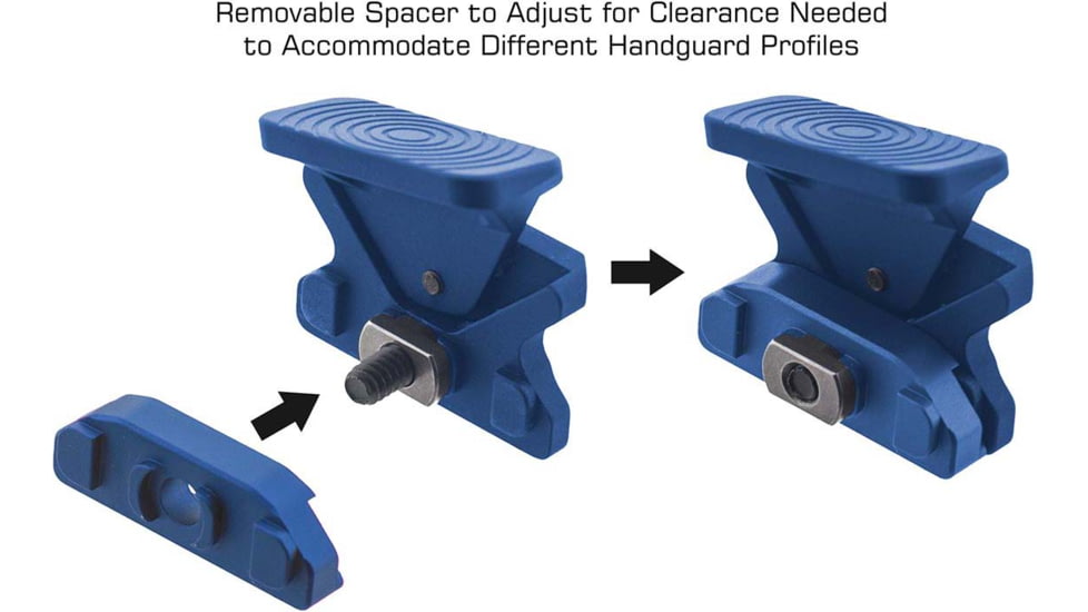 Leapers UTG Angled Index Mount, M-LOK, Matte Blue, TL-TRM01B