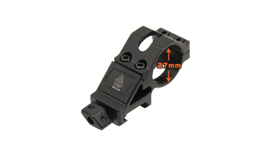 Leapers UTG Angled Offset Low Profile Ring Mount for Light Devices, _x000D_ RG-FL138