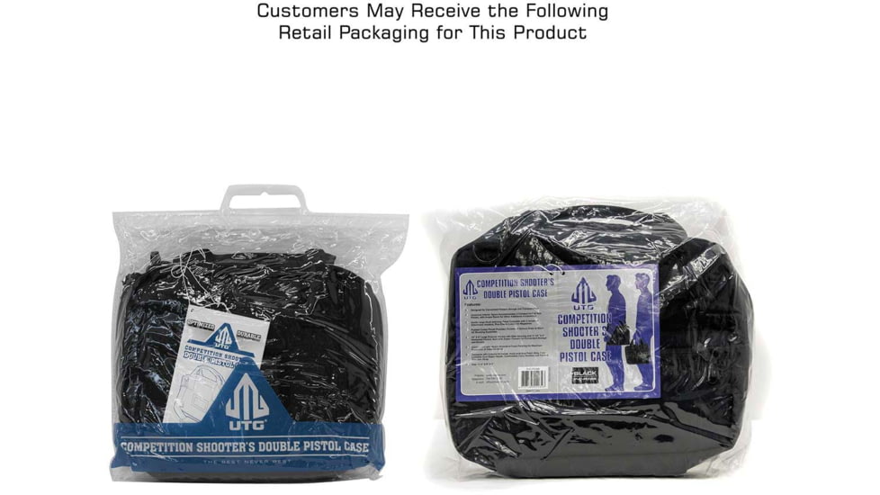 Leapers UTG Competition Shooters Double Pistol Case, Black, PVC-PC05B