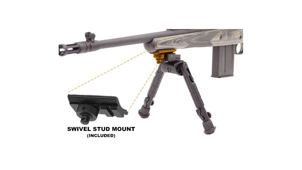 Leapers UTG Heavy Duty Recon 360 Bipod, Cent Ht: 6.69in.-9.12in., _x000D_ TL-BP01, EDEMO7