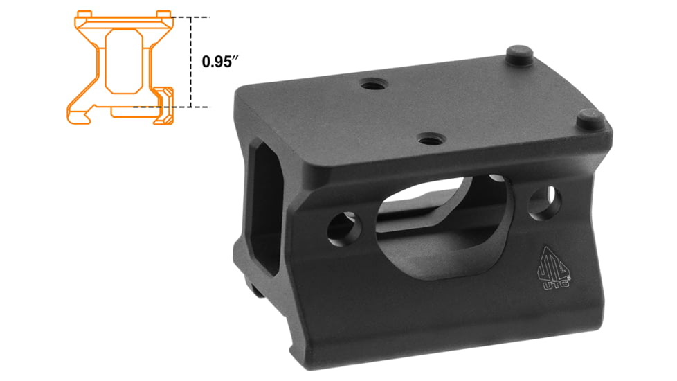 Leapers UTG Picatinny Optic Mount, Red Dot Mount