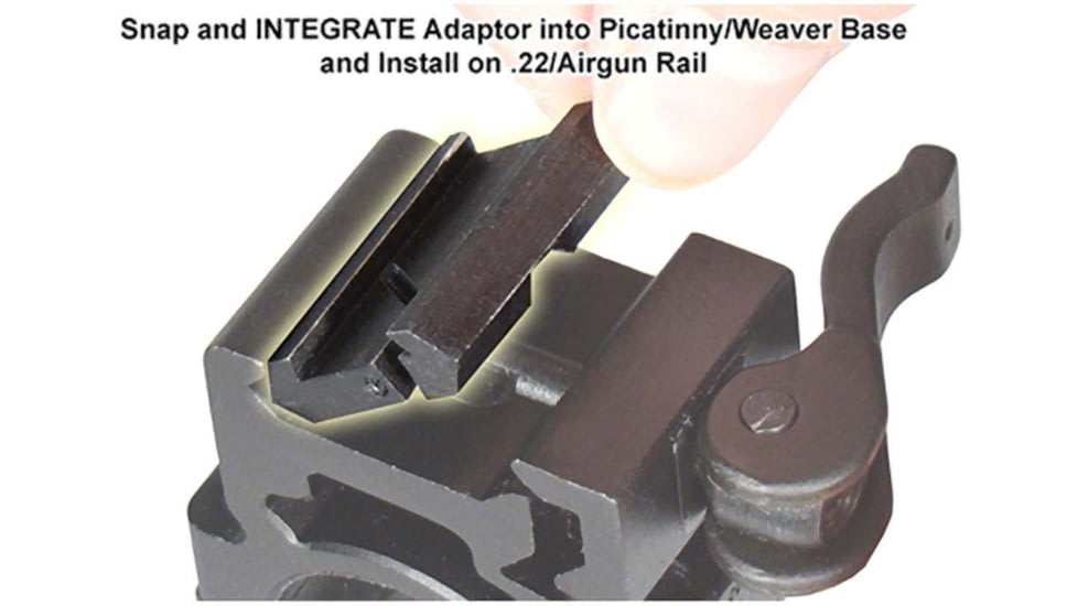 Leapers UTG Low Profile Dovetail to Picatinny Rail Mount Adapter, Black, MNT-DT2PW01