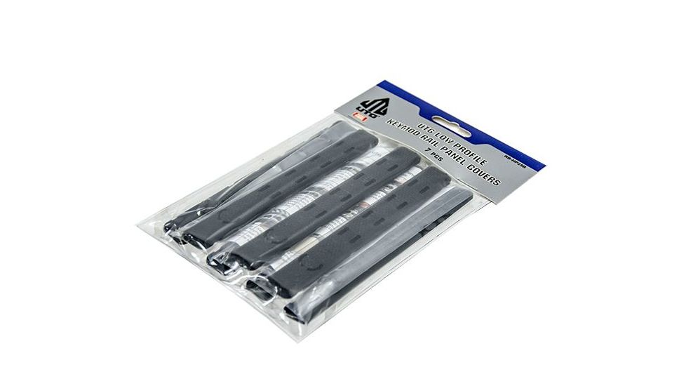 Leapers UTG Low Profile Keymod Rail Panel Covers,5.5in,Black,Pack of 7 RB-HP25B, EDEMO2