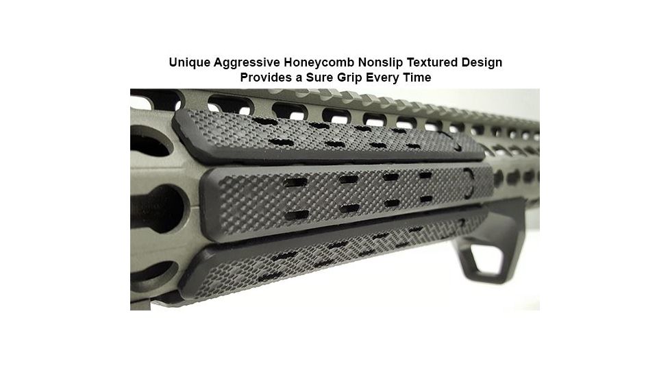 Leapers UTG Low Profile Keymod Rail Panel Covers,5.5in,Black,Pack of 7 RB-HP25B, EDEMO2