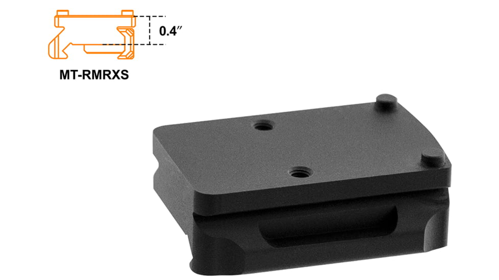 Leapers UTG Optic Mount Kit for RMR, Red Dot Mount, Fits Picatinny Rail, RMR Footprint, Anodized Finish, Black, Includes Absolute Co-Witness and Low Profile Height Mounts