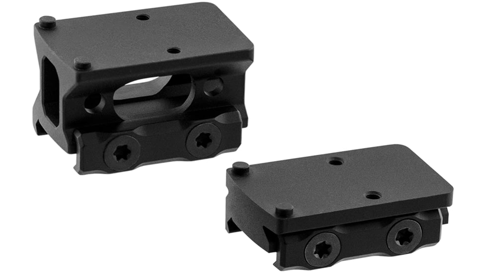 Leapers UTG Optic Mount Kit for RMR, Red Dot Mount, Fits Picatinny Rail, RMR Footprint, Anodized Finish, Black, Includes Absolute Co-Witness and Low Profile Height Mounts