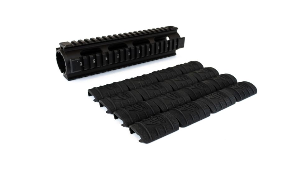 Leapers UTG PRO AR Style Model 308 2Piece Drop-in Mid Length Quad Rail System, MTU018