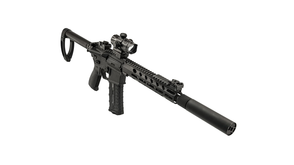 Leapers UTG PRO Arwen 10in M-LOK Free Float Handguard, Black, MTU045SEM