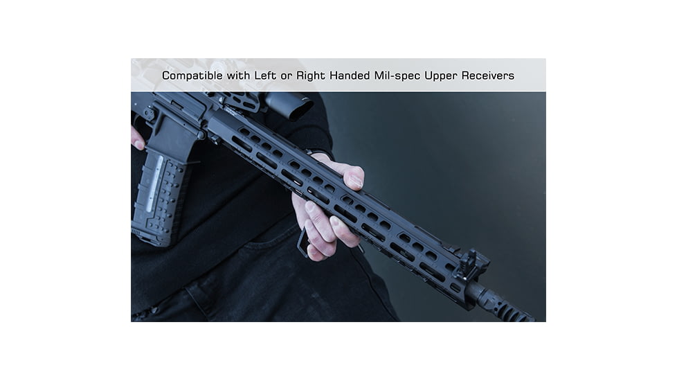 Leapers UTG PRO Forerunner 15in M-LOK Free Float Handguard, Black, MTU047SPM