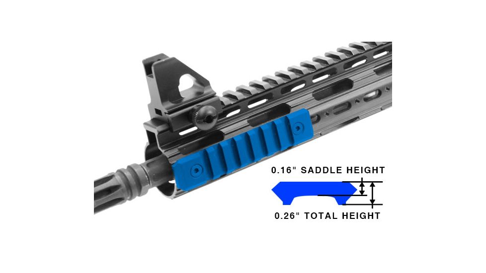Leapers UTG PRO Low Pro Mid Length Rail for Super Slim Rail, 7 Slots, _x000D_ MTURS01M