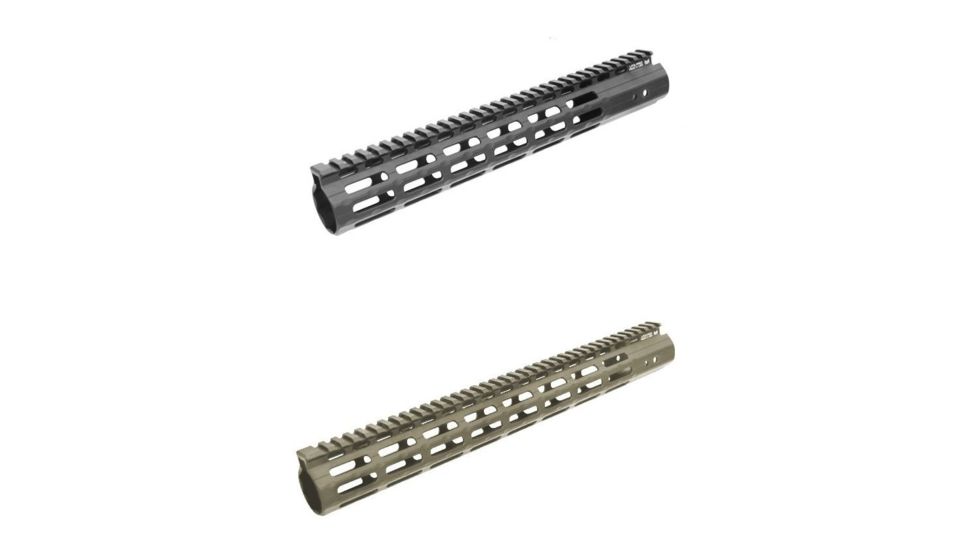 Leapers UTG PRO M-LOK AR 15 Free Float Handguard, Black, Flat Dark Earth