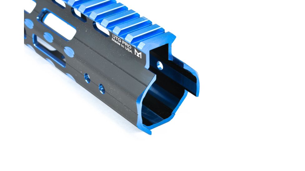 Leapers UTG PRO M-LOK AR15 15in Super Slim Rail, Black/Blue Two Tone, MTU019SSMB2