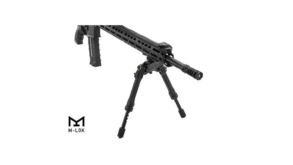 Leapers UTG PRO TBNR Bipod, 7in-9in Center Height, M-LOK, Black, TLUBP02M-A