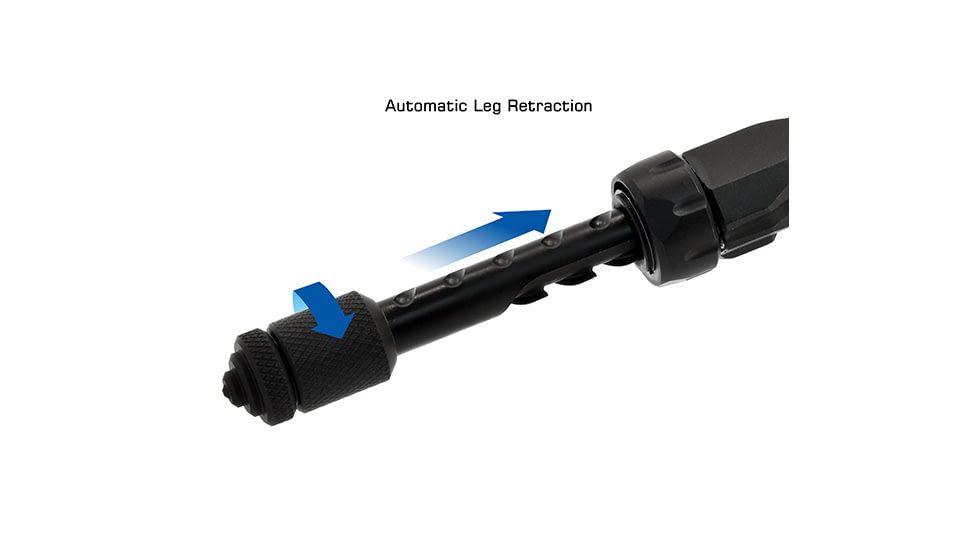 Leapers UTG PRO TBNR Bipod, 7in-9in Center Height, M-LOK, Black, TLUBP02M-A