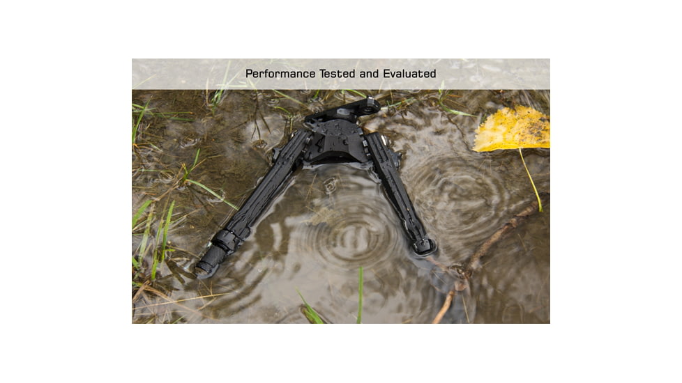 Leapers UTG PRO TBNR Bipod, 7in-9in Center Height, Picatinny, Black, TLUBP02-A