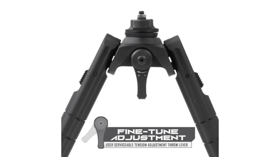 Leapers UTG Recon 360 TL Bipod, 7in-9in Center Height, M-LOK, Black, TL-BPM01-B