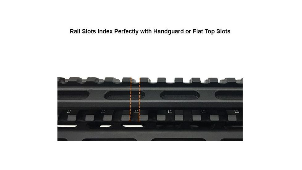 Leapers UTG Super Slim 20 MOA Elevated Picatinny Mount, 13 Slot, Black, MT-RSX20MOA