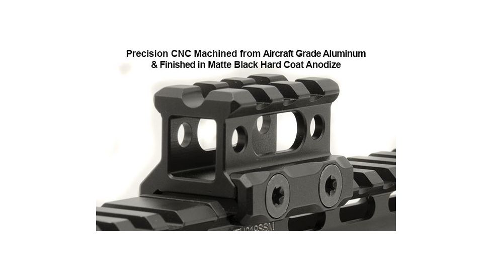 Leapers UTG Super Slim Picatinny Riser Mount, 0.83in Height, 3 Slots MT-RSX8S