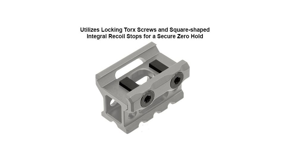 Leapers UTG Super Slim Picatinny Riser Mount, 0.83in Height, 3 Slots MT-RSX8S