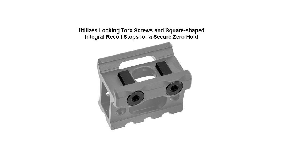 Leapers UTG Super Slim Picatinny Riser Mount 1in High, 3 Slots MT-RSX1S