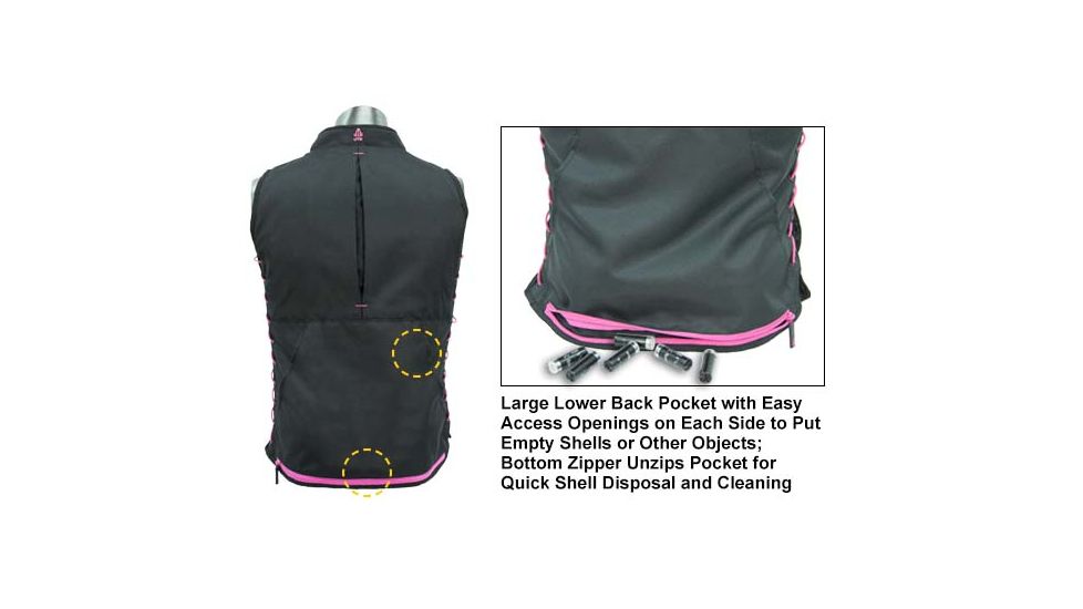Leapers UTG True Huntress Female  Sporting Vest, Black/Pink, _x000D_ PVC-VF21BP