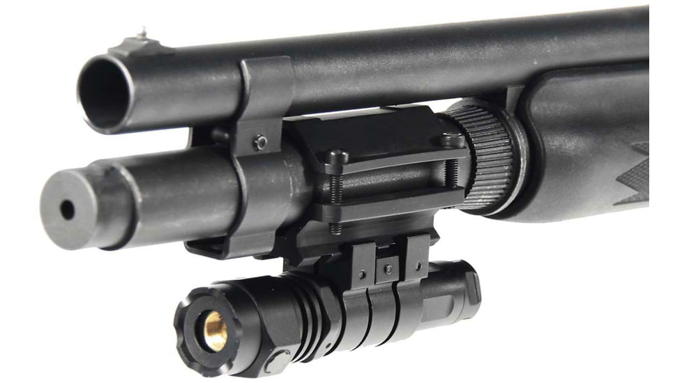 Leapers UTG Universal Single-rail Shotgun Barrel Mount, 3 Slots, Black, MNT-BR003XLS