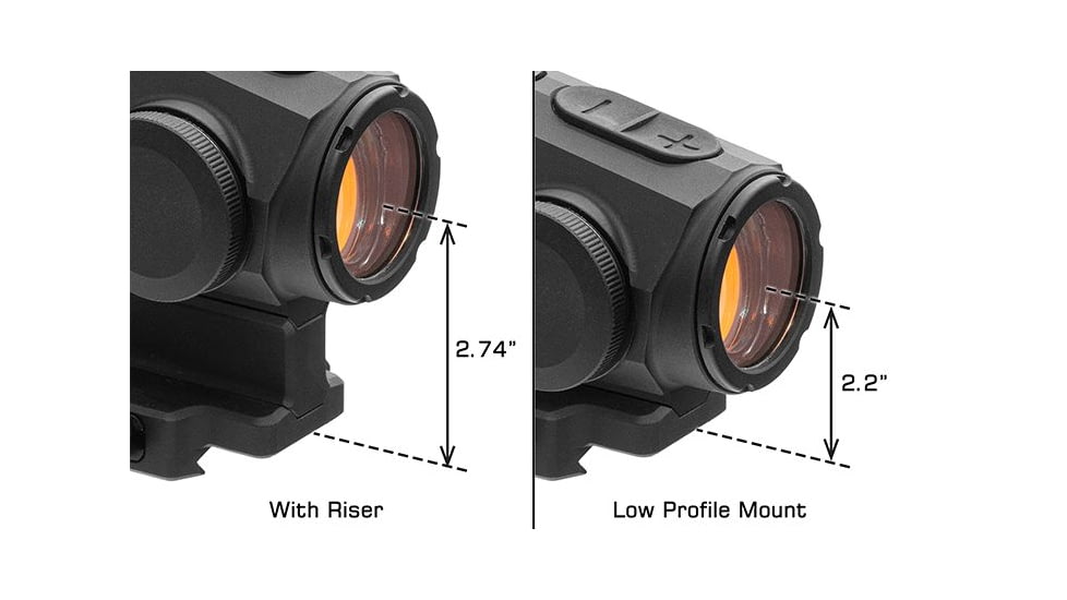 Leapers UTG UTG ACCU-SYNC 2521R Dot Sight, Red 3.0 MOA Single Dot, for Mini ACOG Footprint, Black, OP-DS2521R