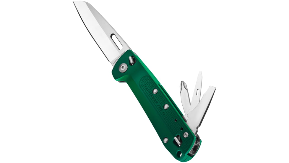 Leatherman FREE K2 Folding Knives/Multi-tool, 3.3in, 420HC SS, Evergreen, 832893