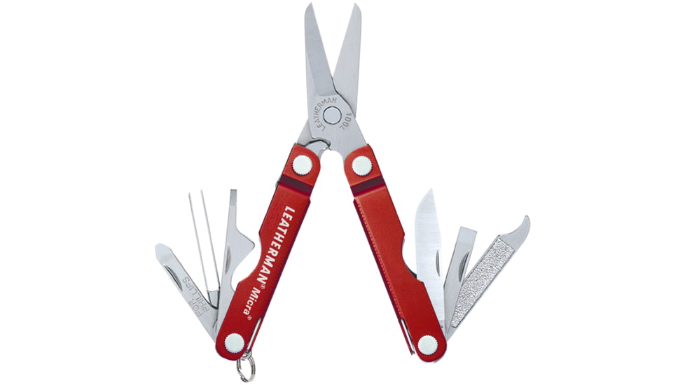 Leatherman Micra Multi-Tool, Translucent Red Handle 64230101K