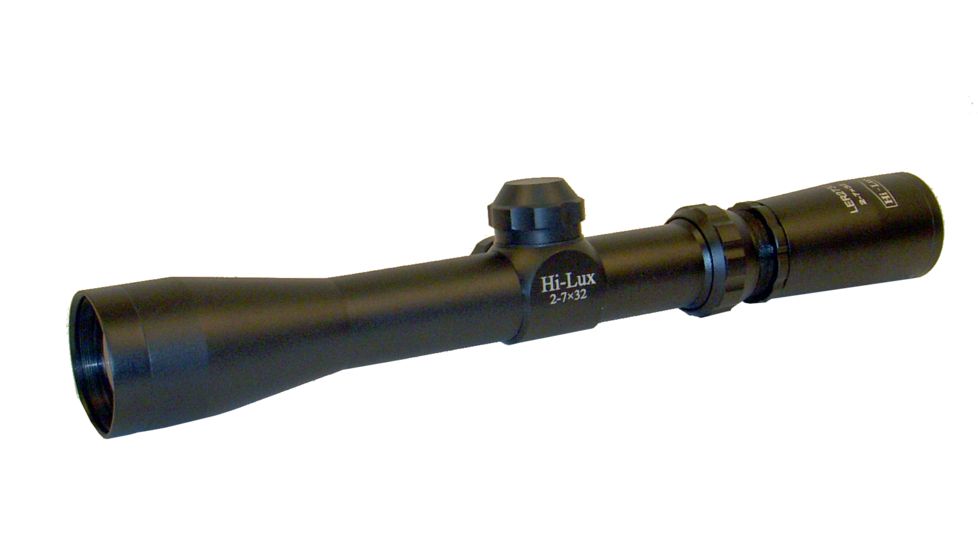 Hi-Lux Optics Long Eye Relief  Rifle Scope, 2-7 x, 32 mm, 1 in, Second Focal Plane (SFP), Duplex, Matte, Black, LER27X32