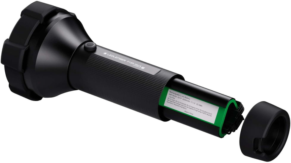 LED Lenser P18R Work Flashlight, Li-ion 11.1V, Black, 880525