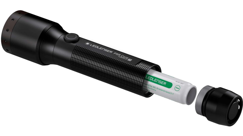 LED Lenser P5R Core Flashlight, Li-ion 3.7V, Black, 880515