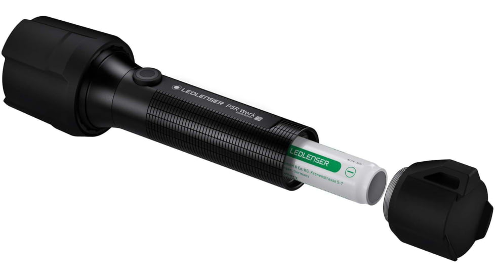 LED Lenser P5R Work Flashlight, Li-ion 3.7V, Black, 880528
