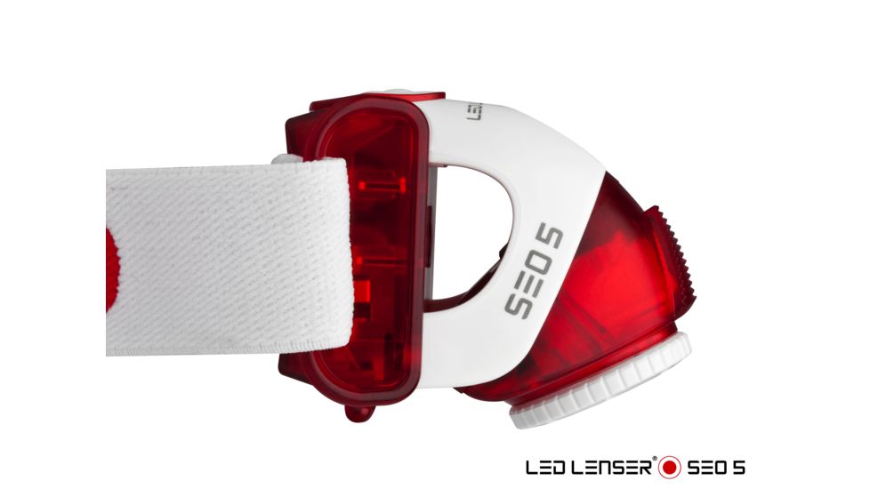 LED Lenser SEO5 Haedlamp, Red 880130