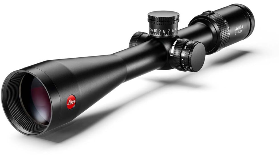 Leica Amplus 6 Rifle Scope, 2.5-15x50mm, 30mm Tube, Second Focal Plane, Ballistic BDC MOA Reticle, Black, 50312