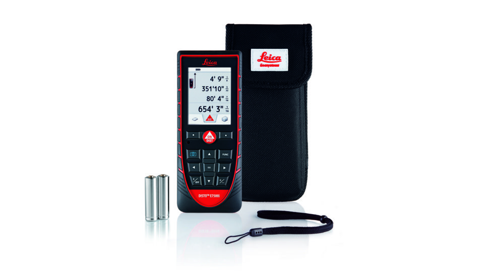 Leica Disto Disto E7500i Laser Distance Meter, Red/Black, 5.6X2.3X1.15in 792320