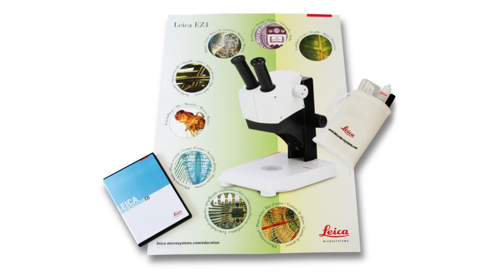 Leica Microsystems Educational Tool Box w/CD, Cleaning-Set and E-Series-Stereomicroscope Poster