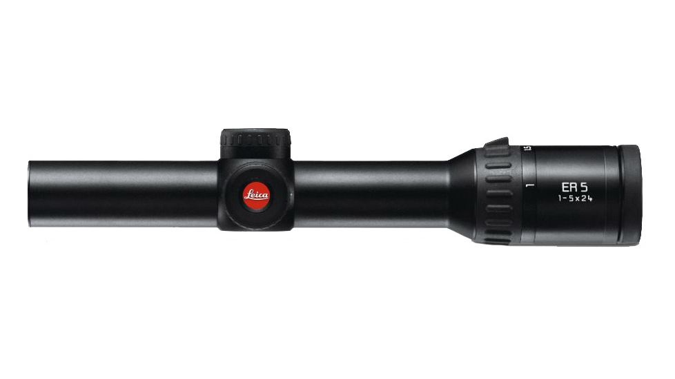 Leica ER 5 1-5 x 24 Rifle Scope, Plex, BLK 51080