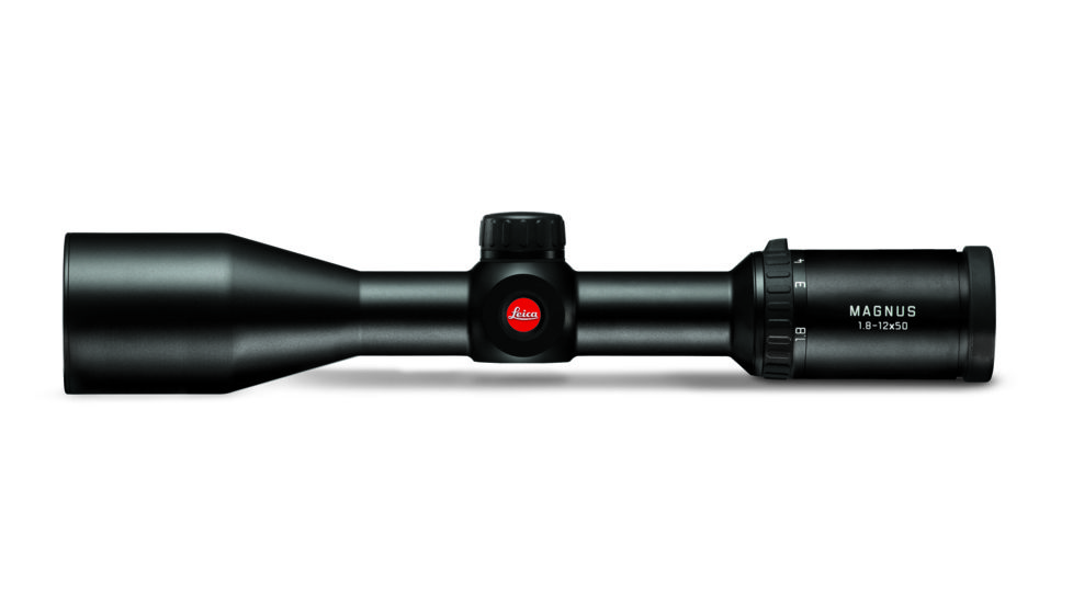 Leica Magnus 1.8-12x50 mm Rifle Scope, w/L-Plex BDC Reticle, Black, 54303